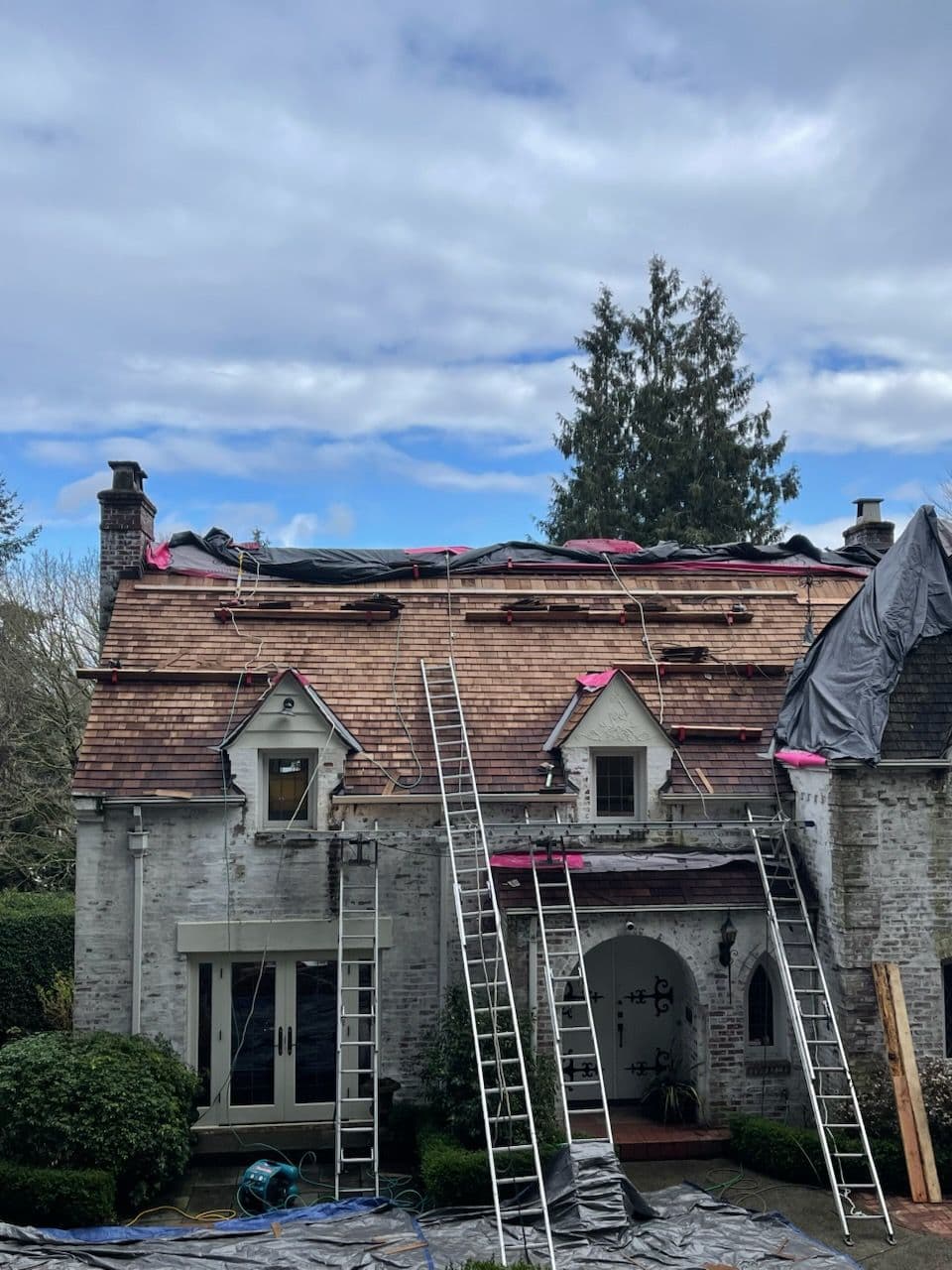 Elegant Cedar Shake Roof Transformation Seattle image